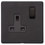 M Marcus Heritage Brass Vintage Range Single Switched Socket