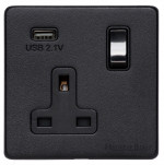 M Marcus Heritage Brass Vintage Range Single USB-A Socket