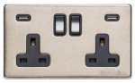 M Marcus Heritage Brass Vintage Range Double USB-A Socket