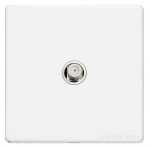 M Marcus Heritage Brass Vintage Range 1 Gang Satellite Socket