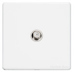 M Marcus Heritage Brass Vintage Range 1 Gang Satellite Socket