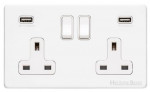 M Marcus Heritage Brass Vintage Range Double USB-A Socket