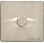 M Marcus Heritage Brass Studio Range 1 Gang 2 Way Push On/Off Dimmer Switch (250 watts)