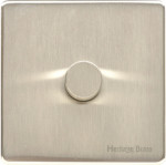 M Marcus Heritage Brass Studio Range 1 Gang Trailing Edge LED Dimmer Switch