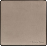 M Marcus Heritage Brass Studio Range Single Blank Plate