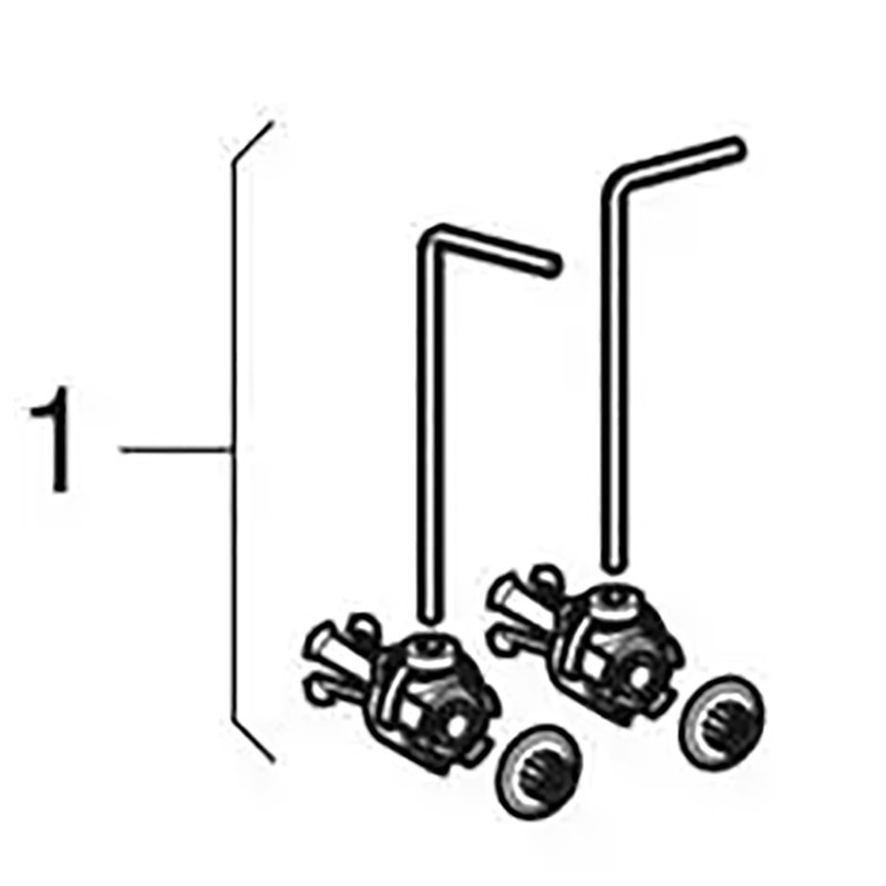 Geberit 597216000 Set of Fixings for Acanto Seat