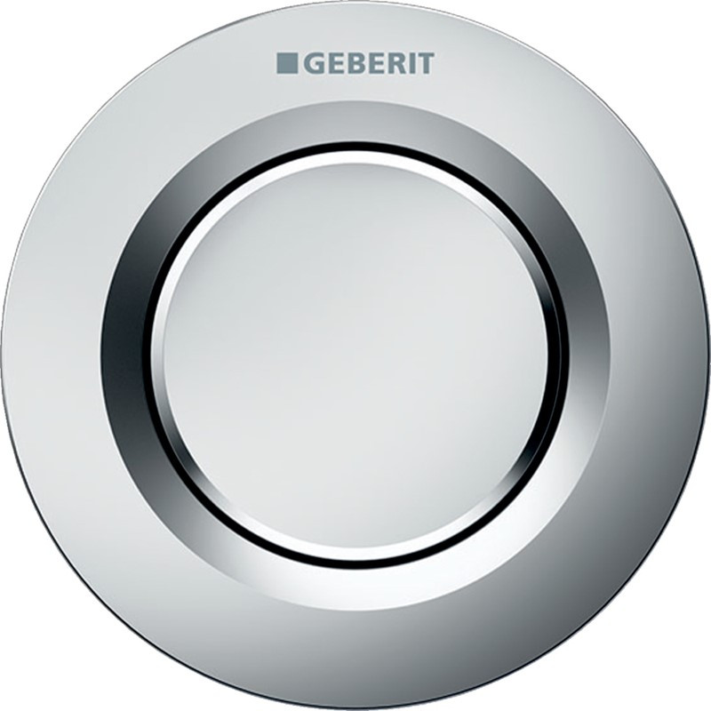 Geberit Type 01 Single Flush Pneumatic Plate Button - Matt Chrome