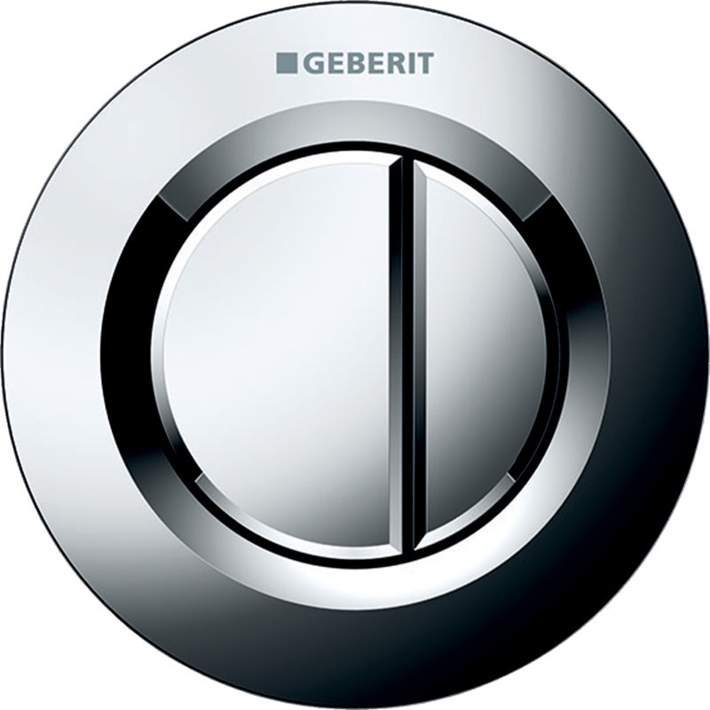 Geberit Pneumatic Dual Flush Button - Chrome