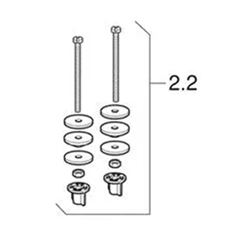 Geberit 217.869.00.1 C/C Fastening Set