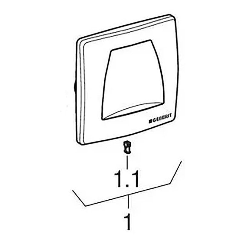 Geberit 240.562.11.1 Flush Plate for Urinal