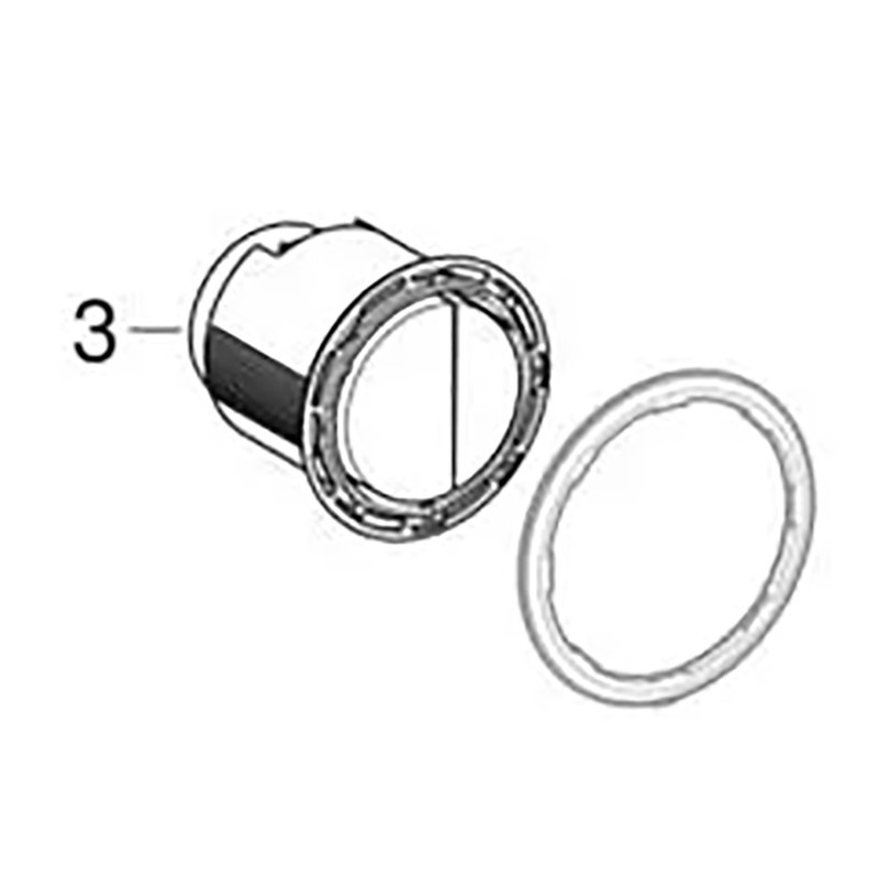 Geberit 243.398.KH.1 Actuator Type 01 CP Flush Button