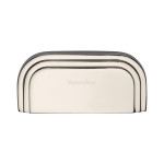 M Marcus Heritage Brass Bauhaus Design Drawer Cup Pull 76mm Centre to Centre