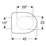 Geberit 500.331.01.1 Selnova Seat & Cover
