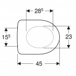 Geberit 500.333.01.1 Selnova S/C Seat & Cover