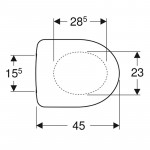 Geberit 500.337.01.1 Selnova Seat & Cover