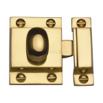 M Marcus Heritage Brass Cupboard Latch with Oval Turn