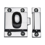 M Marcus Heritage Brass Cupboard Latch with Oval Turn