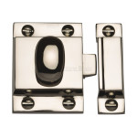 M Marcus Heritage Brass Cupboard Latch with Oval Turn