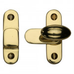 M Marcus Heritage Brass Cupboard / Window & Shutter Showcase Fastener with Oval Turn for Flush Joinery