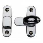 M Marcus Heritage Brass Cupboard / Window & Shutter Showcase Fastener with Oval Turn for Flush Joinery