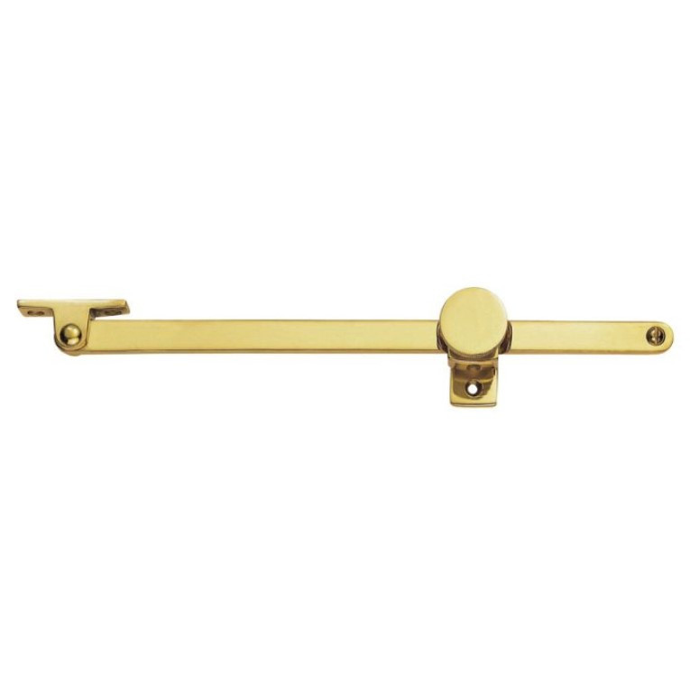 Carlisle Brass Screw Down Pattern Casement Stay - Polished Brass