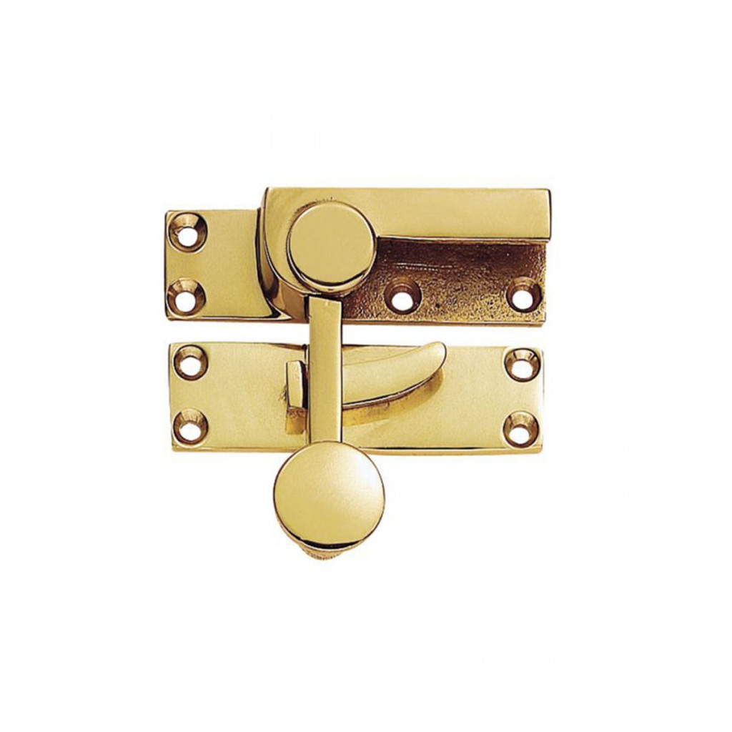 Carlisle Brass Quadrant Arm Sash Fastener - Polished Brass