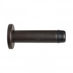 Carlisle Brass Cylinder Pattern Door Stop with Rose