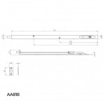 Carlisle Brass Lever Action Flush Bolt 457mm
