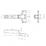 Carlisle Brass Full Overlay Soft Close Hinges for Cupboard Doors - Nickel Plate