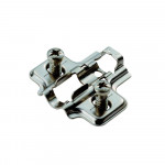 Carlisle Brass Mounting Plate for Soft Close Hinges for Cupboard Doors - Nickel Plate