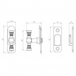 Carlisle Brass T-Handle Cupboard / Window Fastener