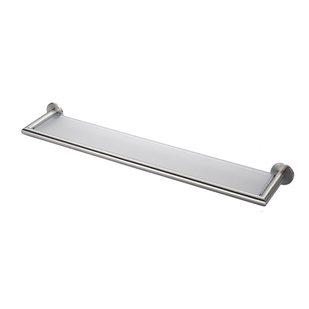 Carlisle Brass Stainless Steel Glass Shelf 