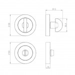 Carlisle Brass Turn and Release 50mm Ø