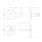 Carlisle Brass Eurospec Large WC Thumbturn & Release 52mm Ø - Satin Stainless Steel