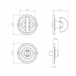 Carlisle Brass Delamain Small Turn and Release 42mm Ø