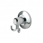 Carlisle Brass Tempo Double Robe Hook - Polished Chrome Plate