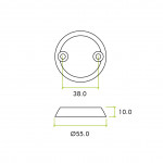 Anti-ligature Round Blank Profile Escutcheon Set