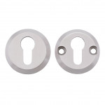 Anti-ligature Round Euro Profile Escutcheon Set