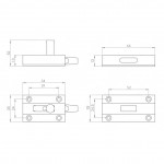 Carlisle Brass Eurospec Toilet Indicator Bolt - Satin Anodised Aluminium