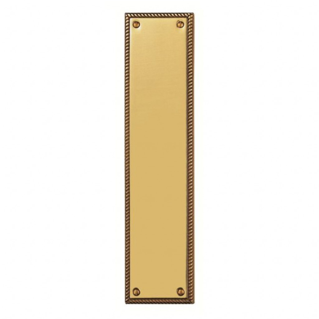 Carlisle Brass Georgian Finger Plate 302mm x 74mm – Polished Brass