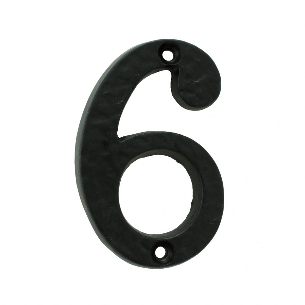 Carlisle Brass Numeral 6/9 – Face Fix 78mm Antique Black