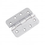 Carlisle Brass Eurospec Enduro Grade 13 Ball Bearing Hospital Tip Hinge 102mm x 76mm Satin Stainless Steel - Radius corners