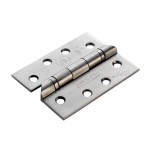 Carlisle Brass Eurospec Enduro Grade 13 Ball Bearing Hospital Tip Hinge 102mm x 76mm Satin Stainless Steel - Square corners