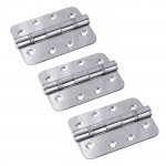 Carlisle Brass Eurospec Grade 13 Plain Ball Bearing Hinge 102mm x 76mm - Radius corners